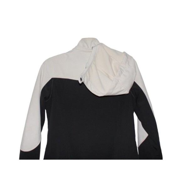 FREE COUNTRY Jacket Fleece Lined Removable Hood White/Black Lightweight Size M - Picture 7 of 10